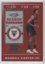 2019 Panini Contenders Optic Season Ticket Red Prizm Wendell Carter Jr #82 s3g