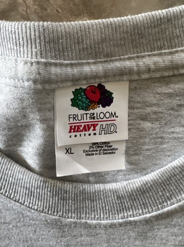 The Beatles Apple Logo TShirt-XL-Custom Sewn On Patch-Fruit Of Loom-Lt. Gray-NEW - Picture 8 of 12