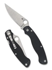 Spyderco Military 2 Sprint Run C36CFP2 Plain Edge S90V Blade Black Carbon Fiber