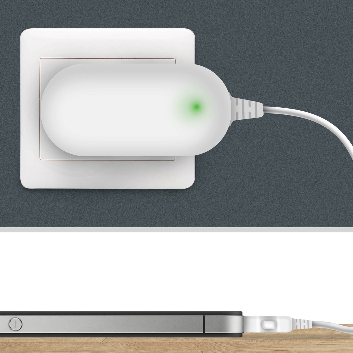 【美品】　動作良好　iPhone4s 16GB ホワイト　充電コード付き Apple - 新品未開封iPhone4s Apple純正品付属品 Dockケーブル