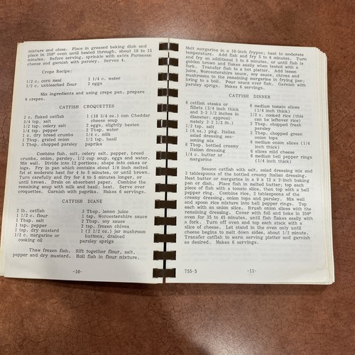 Vtg 1984 Catfish Festival Cookbook Des Allemands Louisiana Cajun 308 pgs - Picture 6 of 12