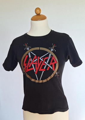 T-Shirt Slayer schwarz one size (Gr. S), Metal, Damen
