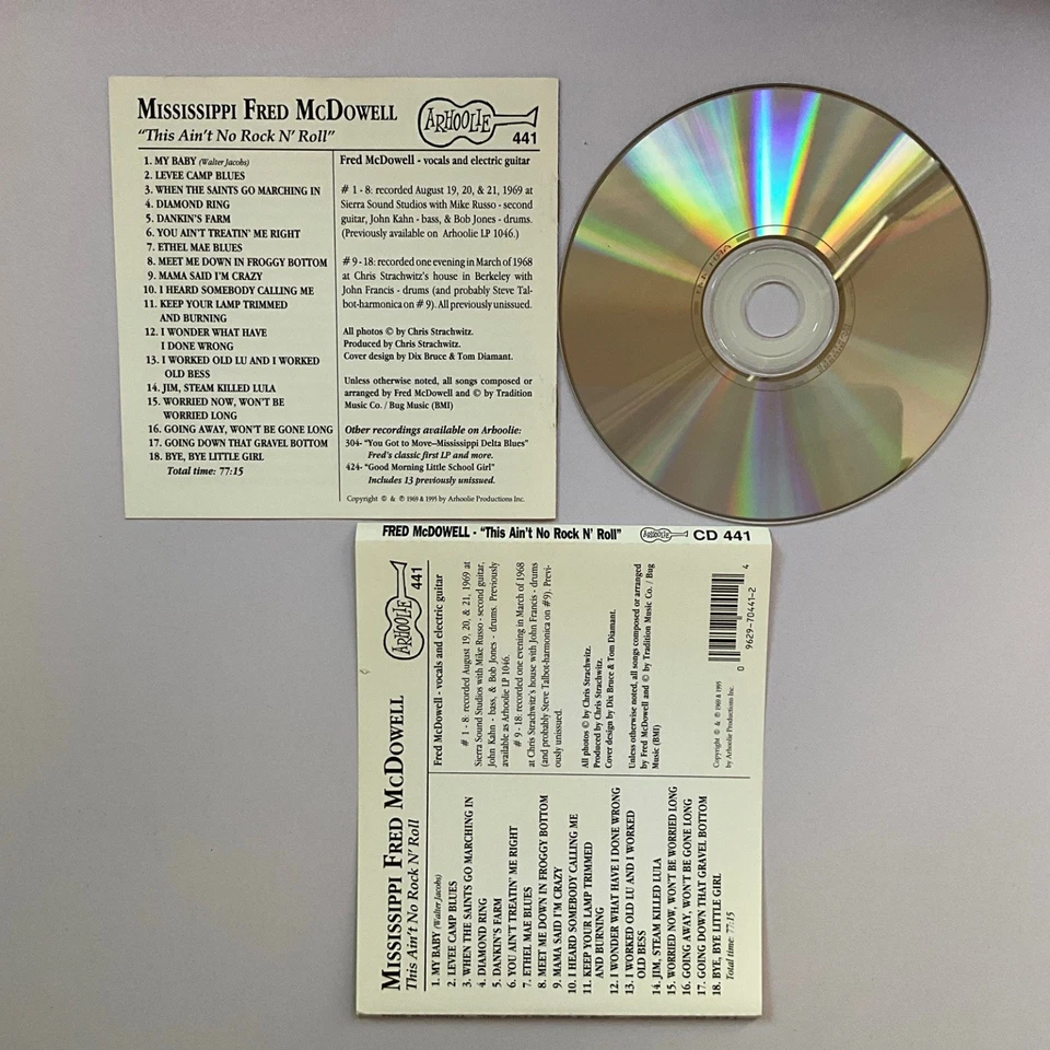 Mississippi Fred McDowell - This Ain't No Rock N' Roll CD'95 Blues Arhoolie - Imagem 2 de 2