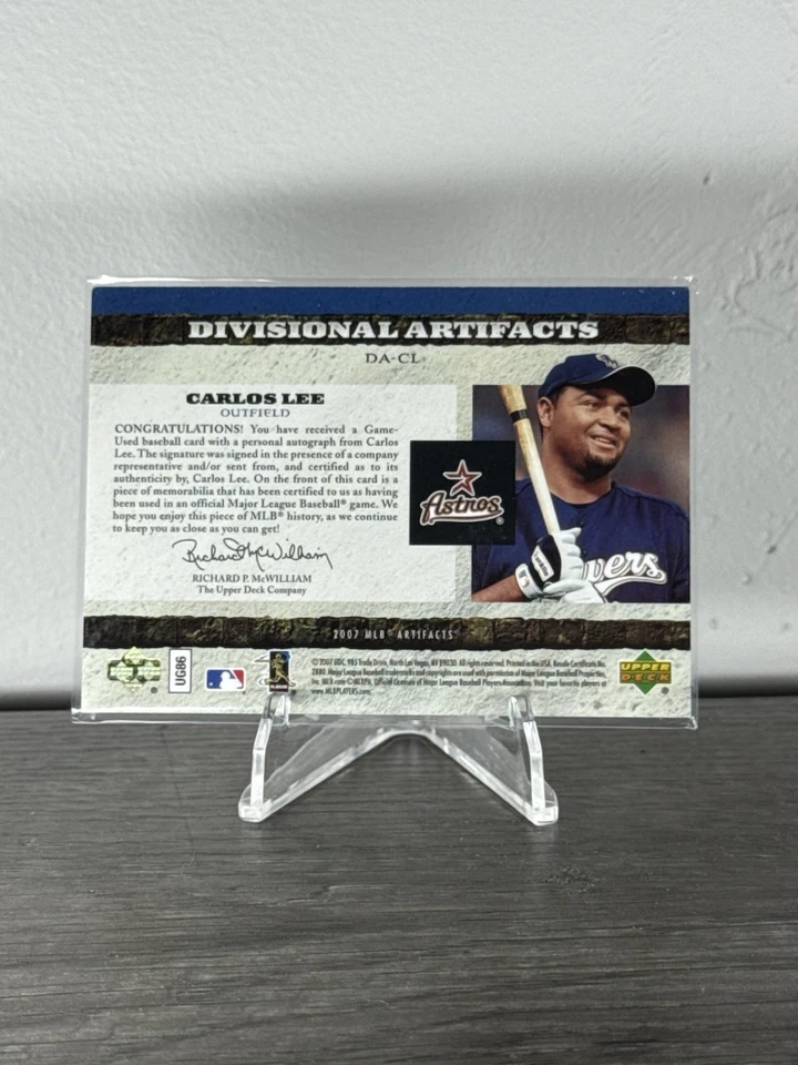 2007 Upper Deck Artifacts -Divisional Artifacts Carlos Lee #DA-CL Autographs /25 - Image 4 of 4