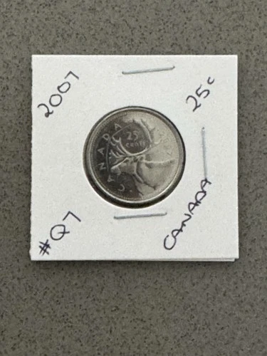 ☘️2007 CANADA 25 CENT CANADIAN COIN ☘️TWENTY FIVE CENTS QUEEN ELIZABETH II #Q7☘️
