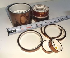 Lot of Kapton Tape Various Sizes High Temperature Tape Heat Resistant