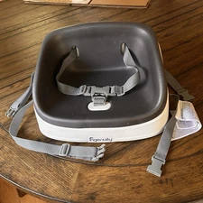 Ingenuity Toddler Booster Seat - Slate Gray White 2 Layer Clean Nice Condition