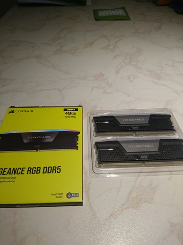 Mémoires PC RAM - Corsair Vengeance RGB DDR5 48 Go (2x24 Go) 7200 MHz CL36 Noir - 第 4/4 張圖片