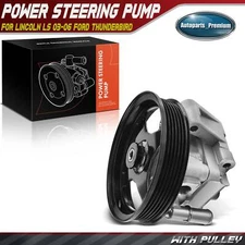 Power Steering Pump w/ pulley for Lincoln LS 2003-2006 Ford Thunderbird V8 3.9L