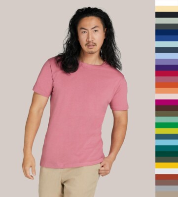 SG Herren Single Jersey T-Shirt Baumwolle Perfect Print Tagless bedruckbar NEU