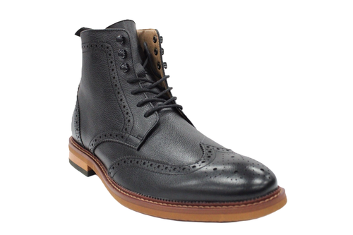 Botas de cuero negras con cremallera Dominic by La Milano para hombre - Imagen 2 de 5