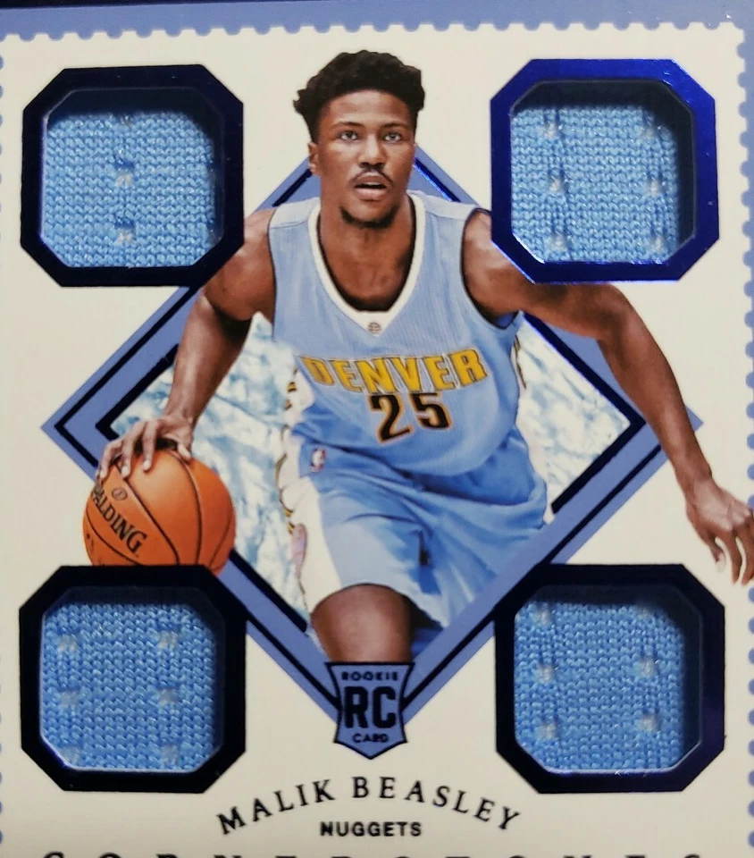 Malik Beasley Grand Reserve Auto Patch RC #'d 25/49 RPA Ebay 1/1 JERSEY NUMBER!! - Image 3 of 4