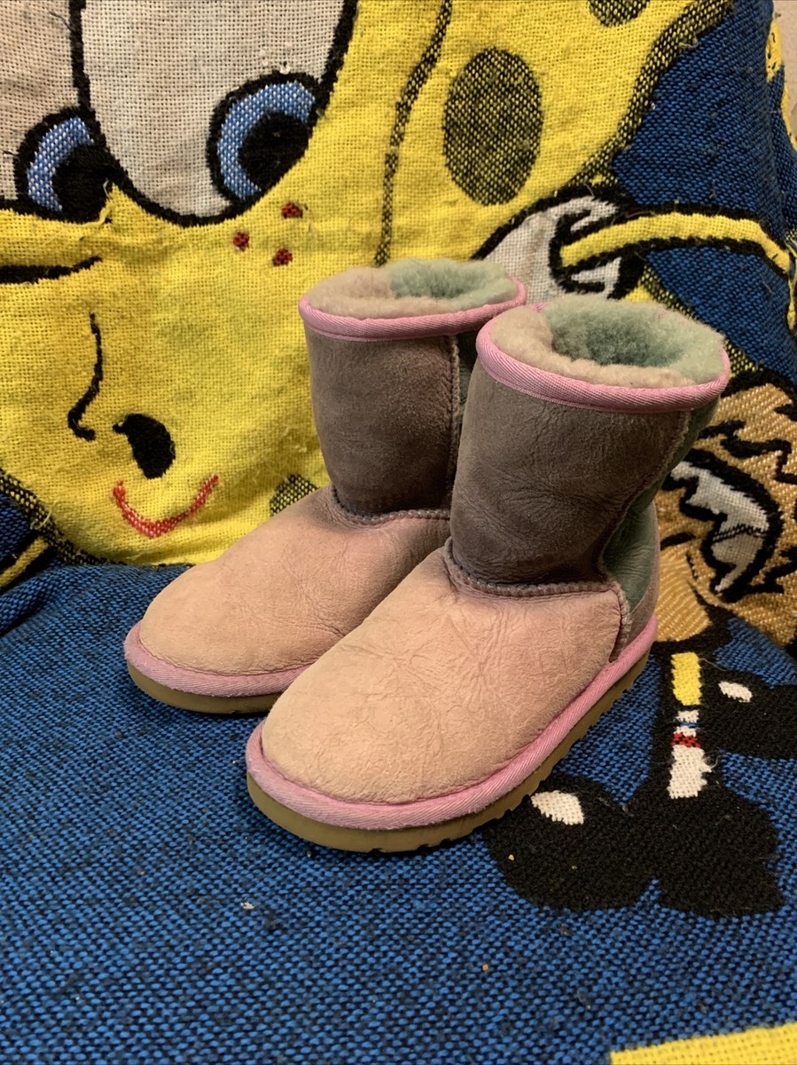 UGG Classic Patchwork Boots 3151 Pastel Pink Purple Teal Youth