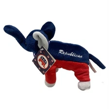 RNC The Republican Party Beanie Plush by Cris-Ta-Bears Inc Red Blue and White