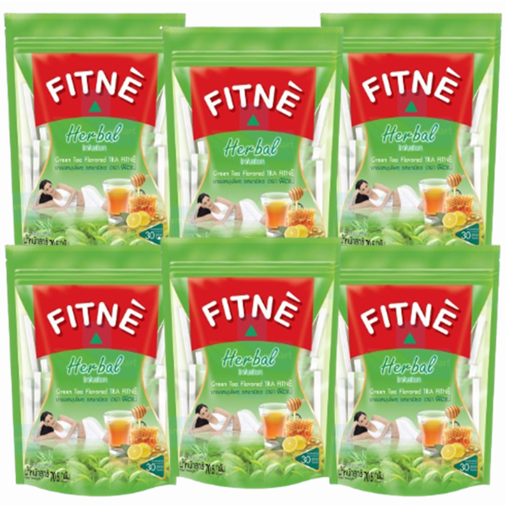 6x Tea green Herbal weight slimming Diet Natural Detox Lemon flavor with honey