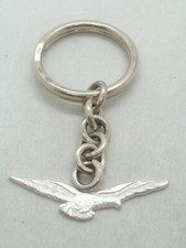 Aeronautics: 925 Silver Keychain - Patent - Pilot - Airplane - Breeze -