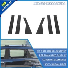 Carbon Fiber Sticker Window Pillar Posts Door Trim Decal For Dodge Journey 11-20