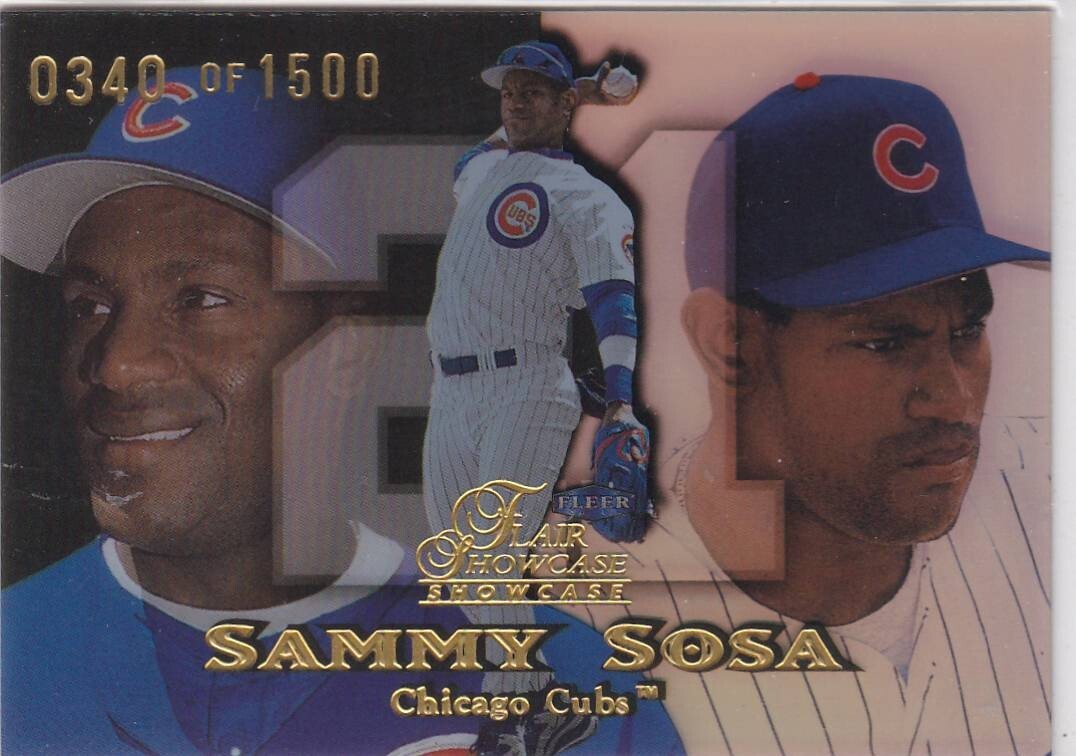 Vetrina Flair 1999 fila 1 posto 2 cuccioli Sammy Sosa 1500 spedizione gratuita!
