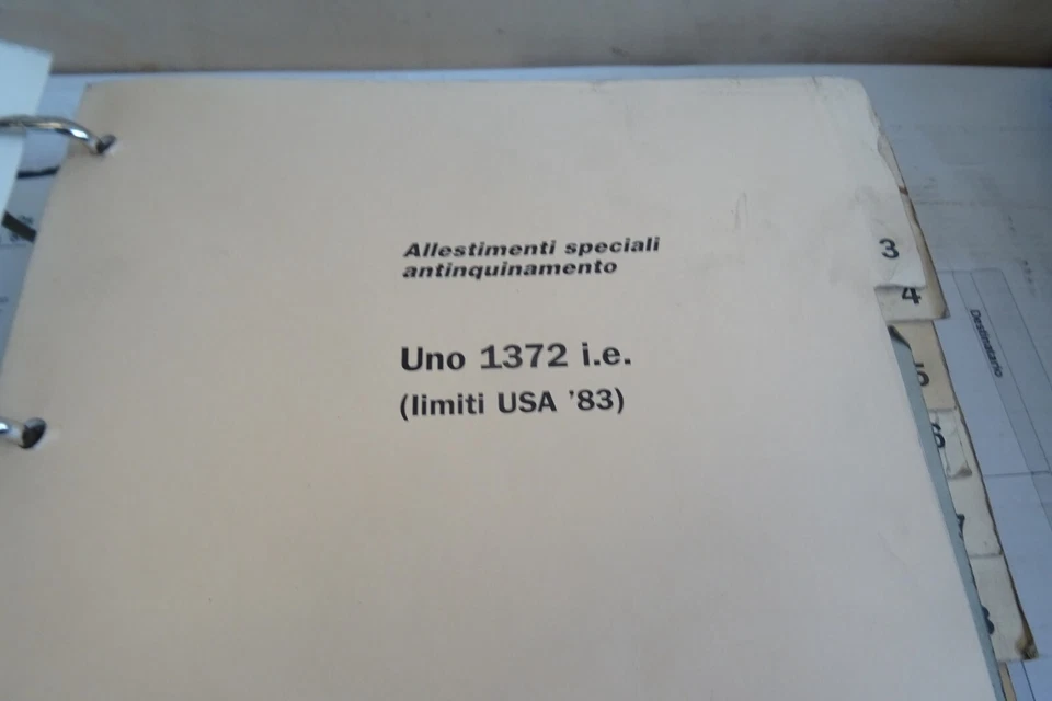 manuale officina Fiat allestimenti speciali antinquinamento Uno Turbo ie Croma - Immagine 4 di 4