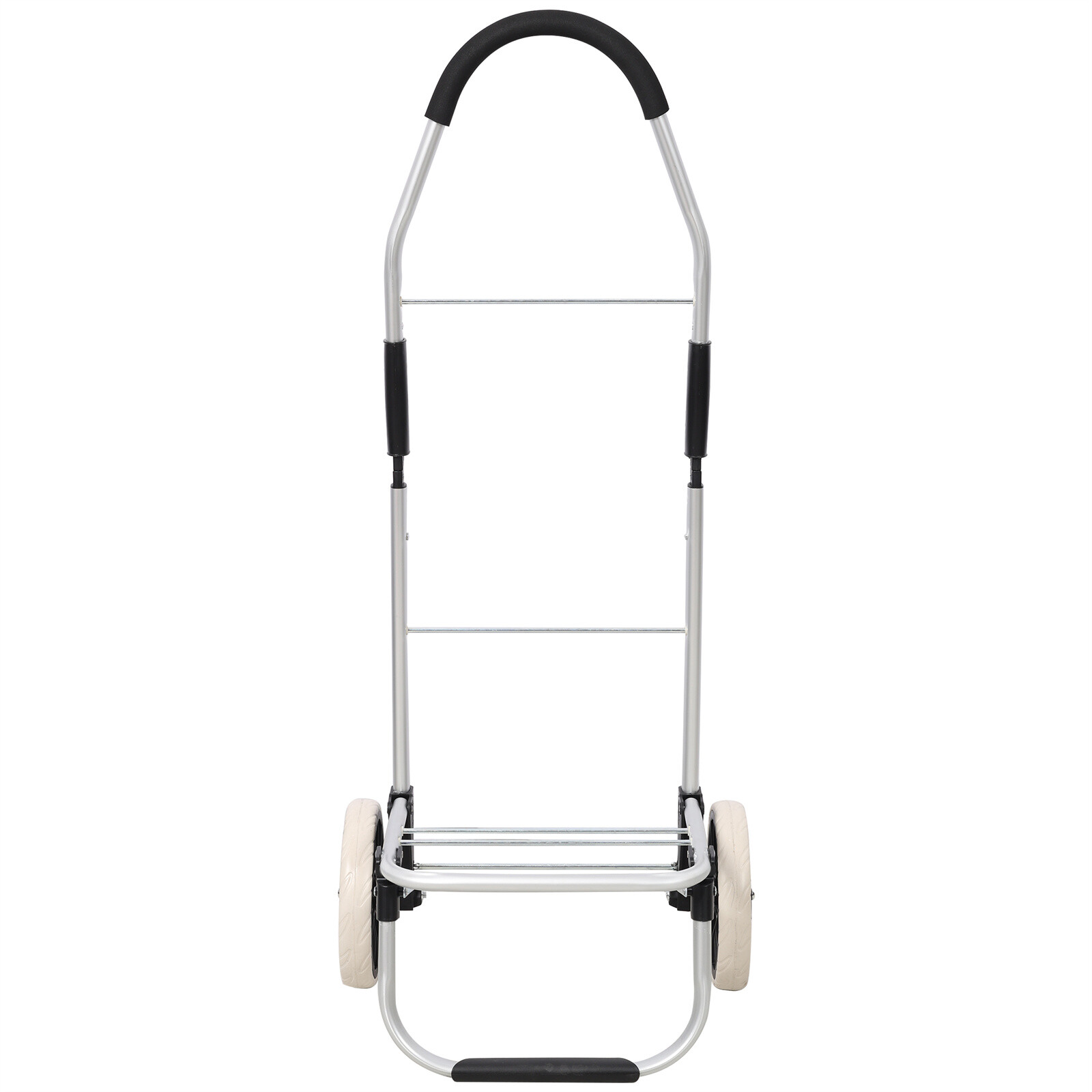 2 in 1 Trolley Dolly Foldable Shopping Cart with Wheels and Removable Bag