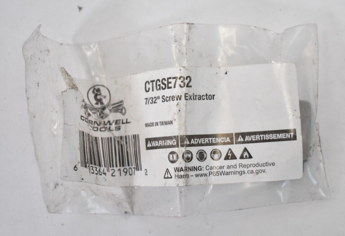 Cornwell Tools CTGSE732 7/32 Screw Extractor OEM Silver Plated-image
