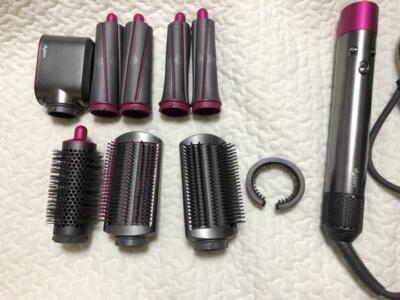 Dyson Airwrap Complete Hair Styler Set Iron Nickel Fuchsia