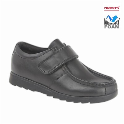 Roamers B695 Jungen Komfort Memory Foam 1 Bar Touch Befestigung Leder Freizeitschuhe