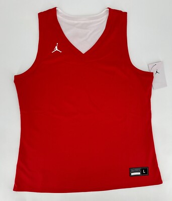 Air Jordan Tank Top Women's Large Reversible Red White Jumpman