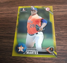 FRANCIS MARTES 2016 BOWMAN PROSPECTS BP-34 ASTROS (FIRST ROOKIE YELLOW PARALLEL)