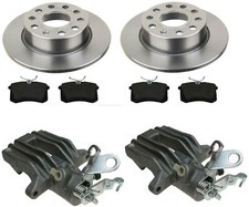 Bremsscheiben Ø 245 mm + Bremsbeläge + 2x Bremssattel für VW Passat 3B6 hinten