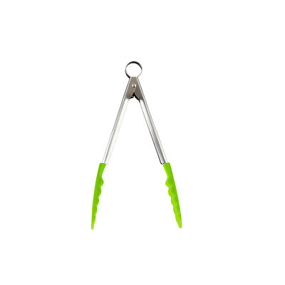 CUISIPRO Küchenzange Servierzange Edelstahl mit Silikon-Enden apfelgrün 24 cm