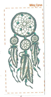 Miley Cyrus, Tattoo Nr. 6 - Schablone # tattoo, Einzelangebot