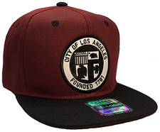 City Of Los Angeles Founded 1781 Maroon/Black Snapback