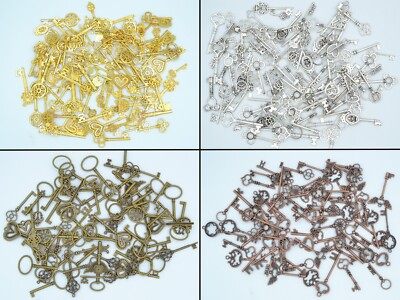 Schlüssel Steampunk Mix Größen & Farben Vintage Charms Teile Schmuck Fundstücke