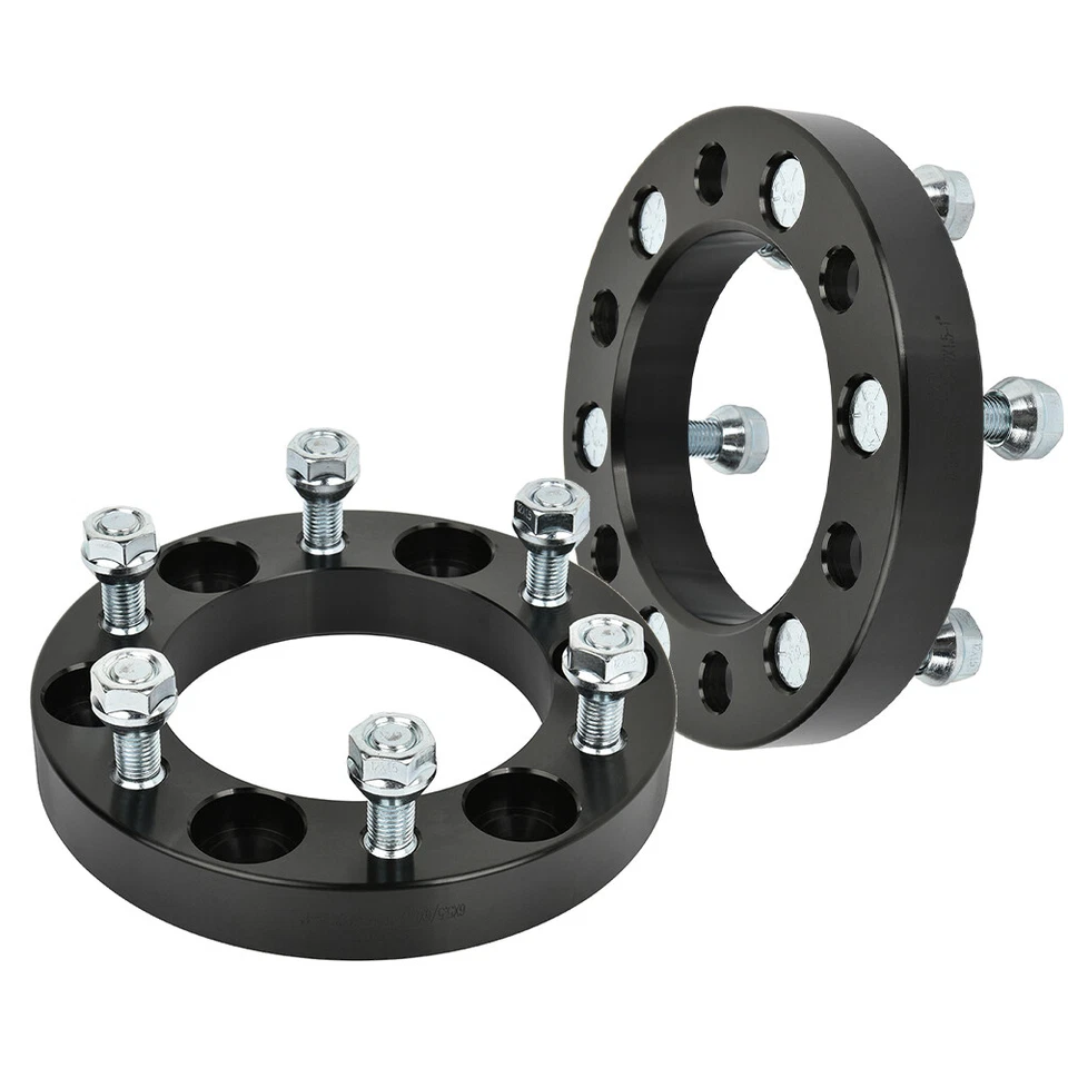 2pcs 1" 6x5.5 12x1.5 studs wheel spacers For Toyota Pickup Dodge D50 Lexus GX460 Foto 4 de 4