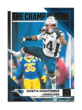 2019 Donruss Football DONT'A HIGHTOWER The Champ is Here -PATRIOTS- #CH-8