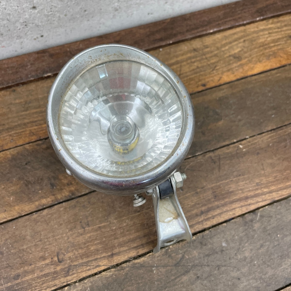Vintage Front Bicycle Light Headlight PARTS Chrome Teardrop
