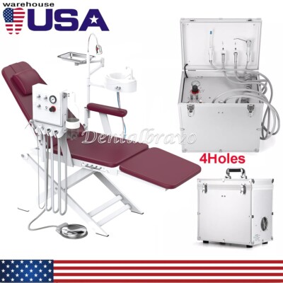 Dental unidad de entrega móvil de succión compresor de aire 4 Holes /Silla