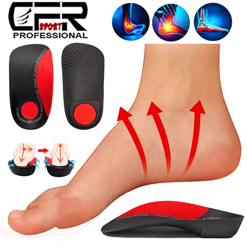 3/4 Orthotic Shoe Insoles Flat Feet High Arch Support for Plantar Fasciitis Heel - Picture 13 of 14