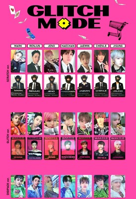 NCT Dream Glitch Mode official photo card Scratch Digipack ver