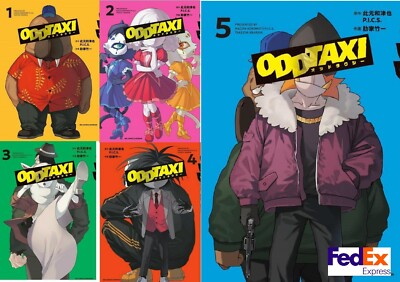 Odd Taxi Vol.1-5 set Completion Takeichi Sabaya Manga Comic