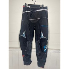 No Fear Rogue Motocross Dirt Bike Racing Pants Black Turquoise Youth 34 16x29 