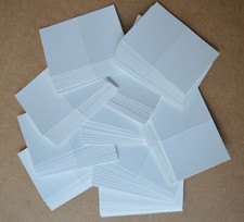 100 Kärtchen weiß Papier ca. 230g/m² blanko mittig gefaltet zum Basteln u.v.a.