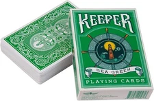 1 Deck New Ellusionist SEA GREEN Keeper Playing Cards Rare OOP Belgium Edition