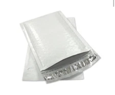 #000 Poly Bubble Mailers: 4.25x8 Bubble Pak Brand-50 Pack