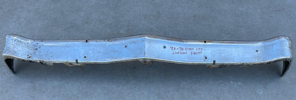 X FORD LTD LANDAU NEW TRIPLE PLATED CHROME FRONT BUMPER 1973-1978