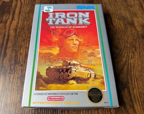 circle seal Iron Tank complete in box nintendo nes factory MINT