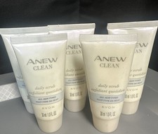 LOT OF 5 Avon Anew Clean Refinin Daily Scrub Cleanser Travel 1.0 OZ EA Sealed A5
