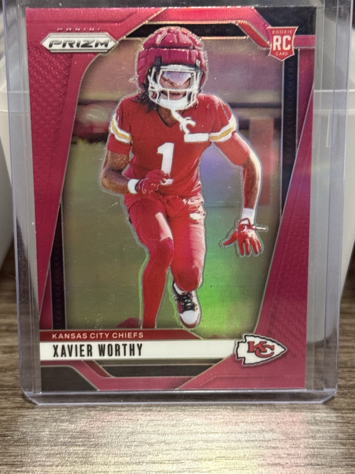 2024 Panini Prizm - Rookies Xavier Worthy #399 Pink Prizm (RC)