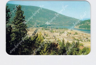 PPC Postcard Canada British Columbia Nelson As Seen From Gyro Park Kootenay Lake